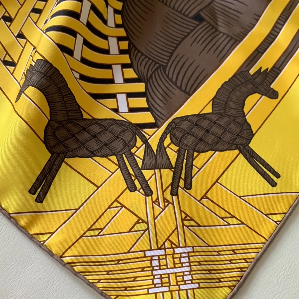 🐴 NEW authentic Hermes Masan & Masan Scarf 90 Giftable Package
